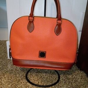 Dooney & Bourke Coral Pebble Leather Satchel
